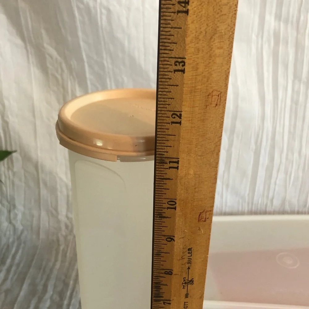 Vintage TUPPERWARE lot of 3-tall Spaghetti storage, bacon keeper, pie storage